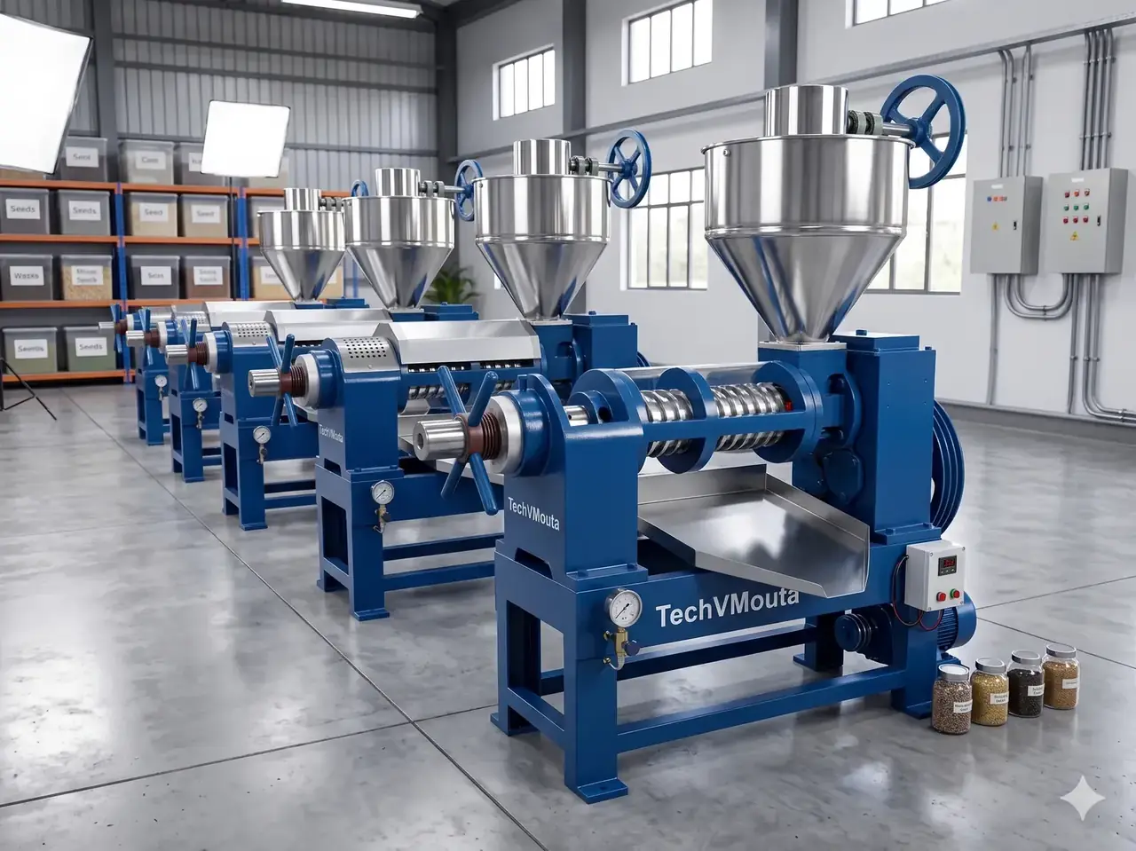 TechVMouta 10 HP Cold Press Oil Expeller