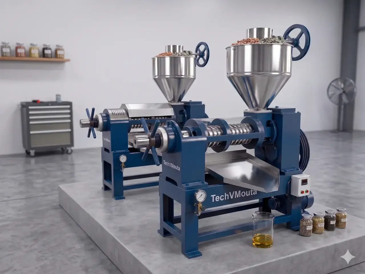 TechVMouta 15 HP Cold Press Oil Expeller