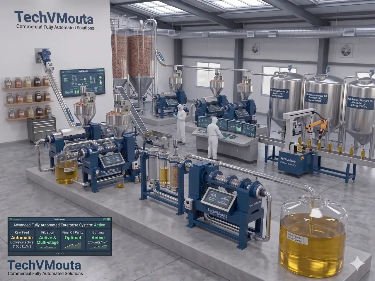 Commercial Oil Mill Plant Setup